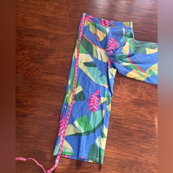 Tropical Floral Wide-Leg Pants by Christian Soriano-Size Small-NWT - Picture 6 of 9